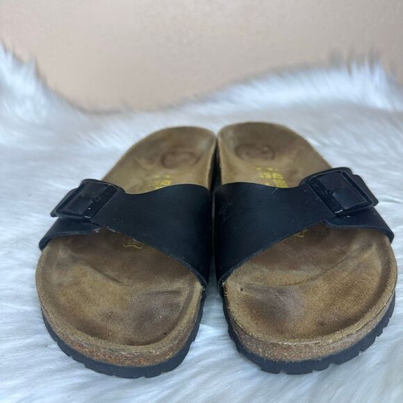 Birkenstock Unisex Madrid Birko-Flor Single-Strap Slide Sandal Size 42 - Picture 5 of 16